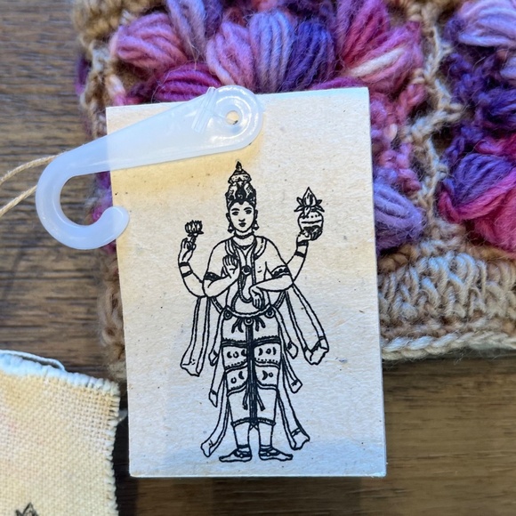 Crocheted Flower Headband, Handmade, Shades of Purple; New w/ tags - Picture 5 of 10